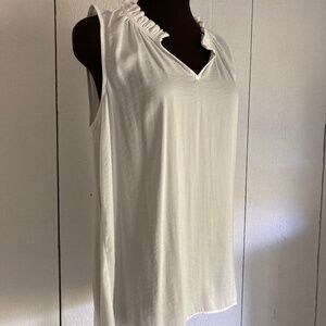 Simply Vera Sleeveless White Blouse Size Small